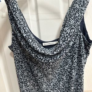 Abercrombie & Fitch fully lined midi dress with cowl neck , sleeveless.